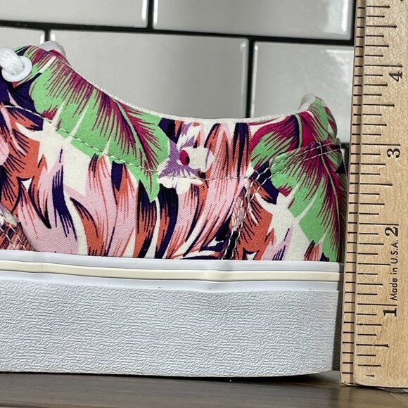 Vans Doheny Platform Womens Size 8 Shoes Paradise Floral Lace Up Skate Sneaker - Picture 9 of 12